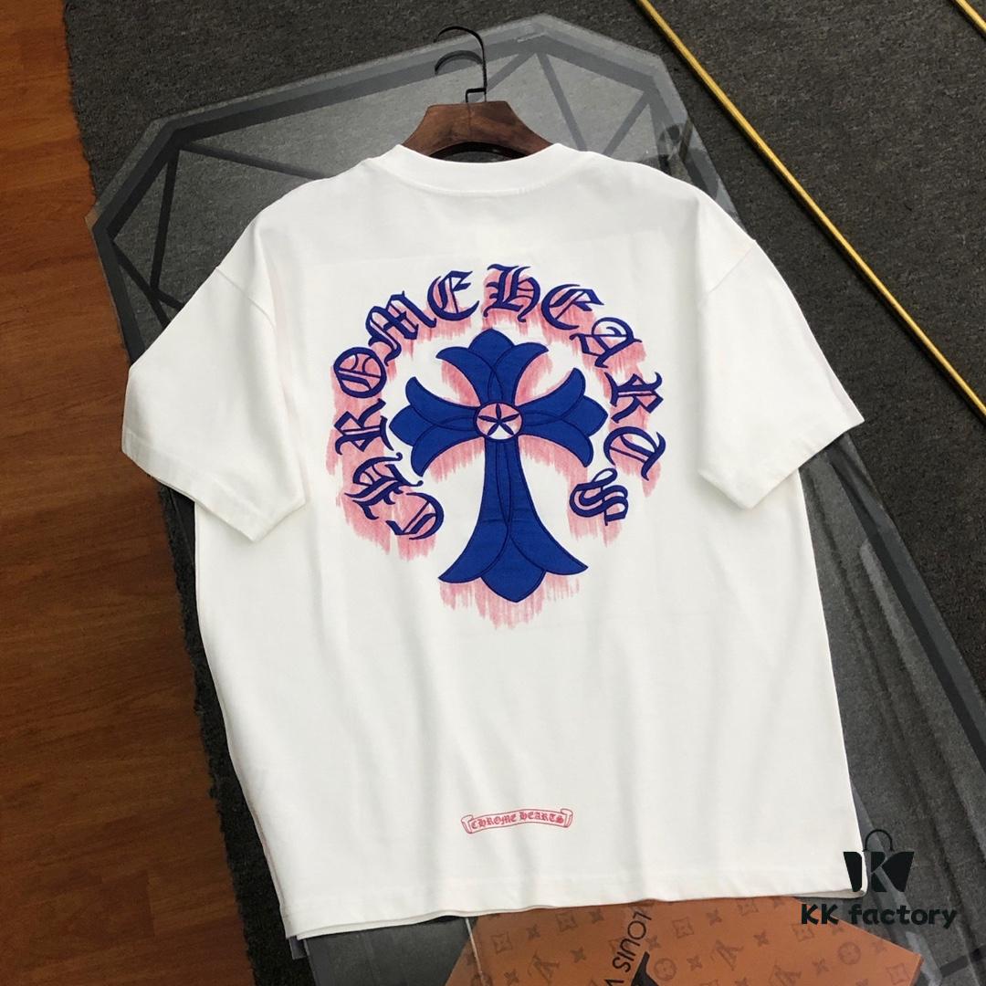6931a3daccd8ab3d7af9819e Chrome Hearts 2025 New Embroidered Graffiti Print Short Sleeve T-Shirt △ Original Fabric △ High Version △ Premium Quality Influencer & Celebrity Style △ 320g Garment Washed △ Horse Hoof Cross Embroidery and Graffiti Printing △ Fully Matchable and Stylish △ Complete Triple Label △ Unisex Design △ Must-Have for Everyone