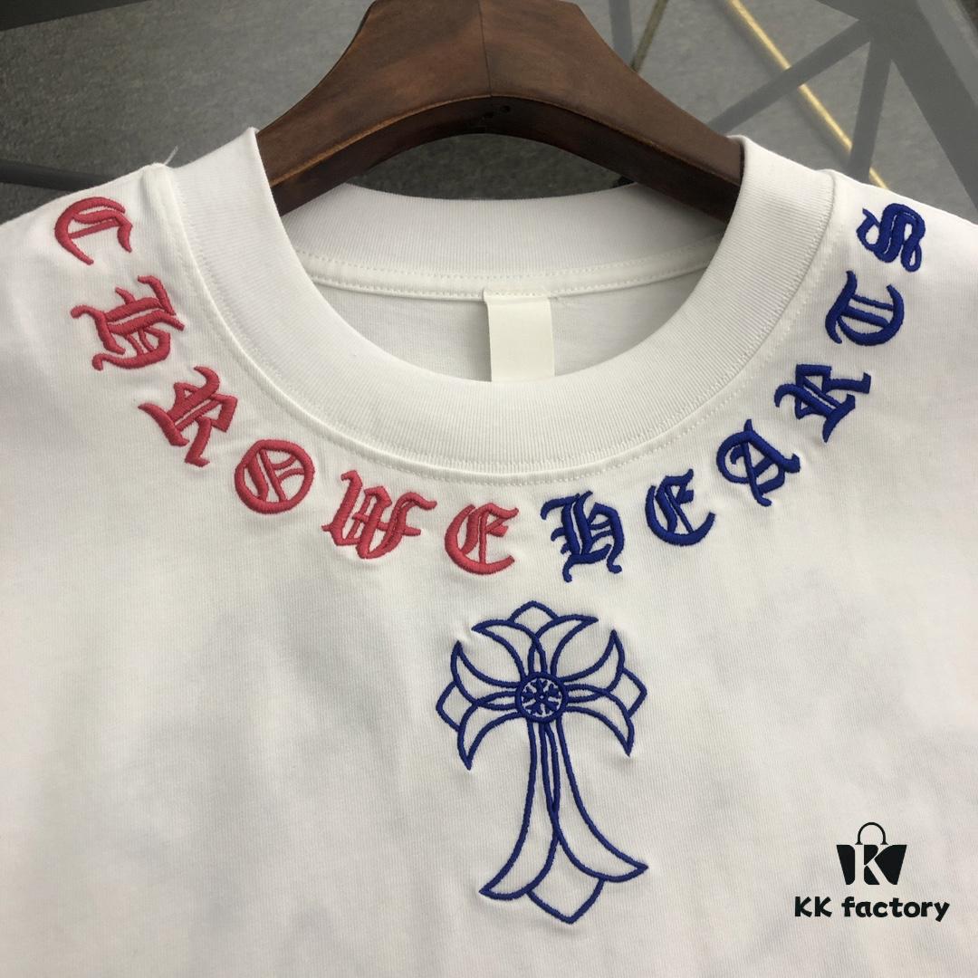 6931a3daccd8ab3d7af9819f Chrome Hearts 2025 New Embroidered Graffiti Print Short Sleeve T-Shirt △ Original Fabric △ High Version △ Premium Quality Influencer & Celebrity Style △ 320g Garment Washed △ Horse Hoof Cross Embroidery and Graffiti Printing △ Fully Matchable and Stylish △ Complete Triple Label △ Unisex Design △ Must-Have for Everyone