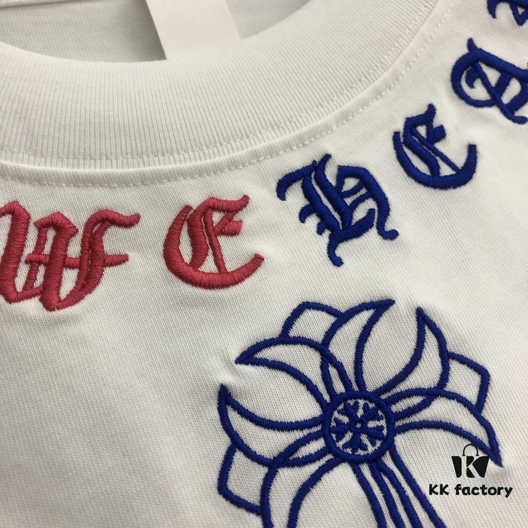 6931a3daccd8ab3d7af981a0 Chrome Hearts 2025 New Embroidered Graffiti Print Short Sleeve T-Shirt △ Original Fabric △ High Version △ Premium Quality Influencer & Celebrity Style △ 320g Garment Washed △ Horse Hoof Cross Embroidery and Graffiti Printing △ Fully Matchable and Stylish △ Complete Triple Label △ Unisex Design △ Must-Have for Everyone