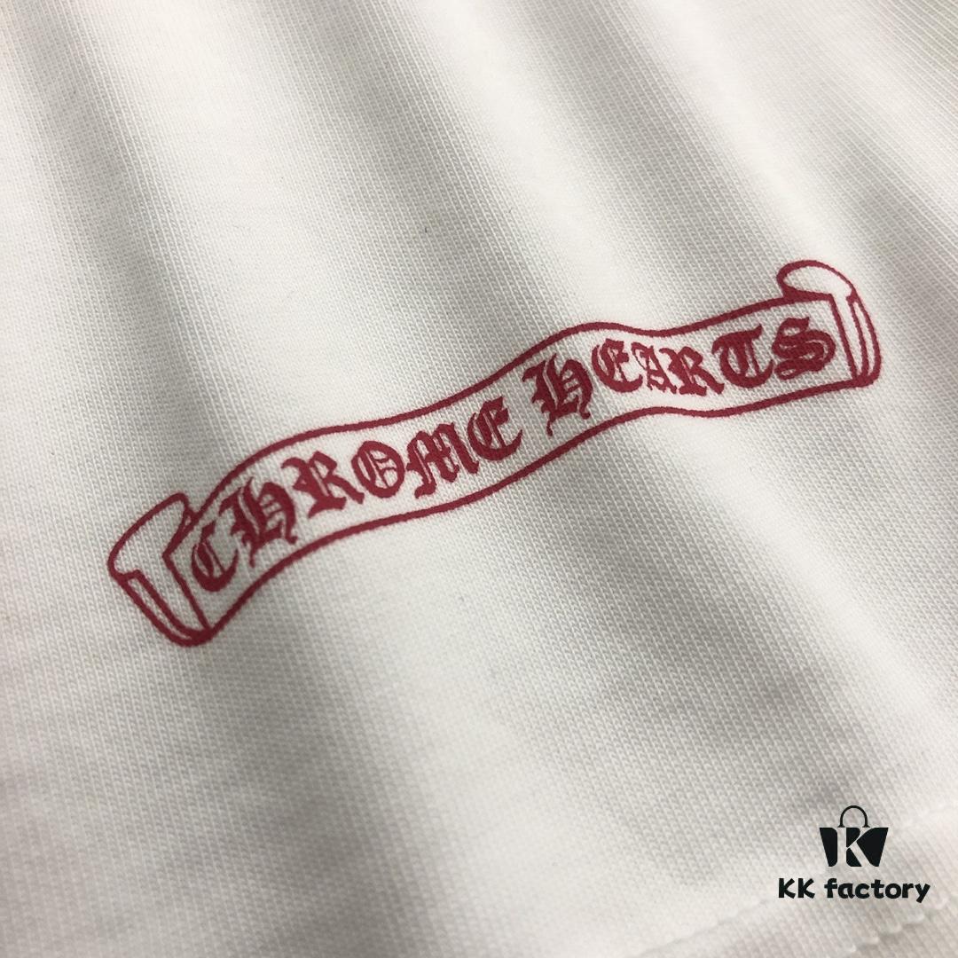 6931a3daccd8ab3d7af981a4 Chrome Hearts 2025 New Embroidered Graffiti Print Short Sleeve T-Shirt △ Original Fabric △ High Version △ Premium Quality Influencer & Celebrity Style △ 320g Garment Washed △ Horse Hoof Cross Embroidery and Graffiti Printing △ Fully Matchable and Stylish △ Complete Triple Label △ Unisex Design △ Must-Have for Everyone