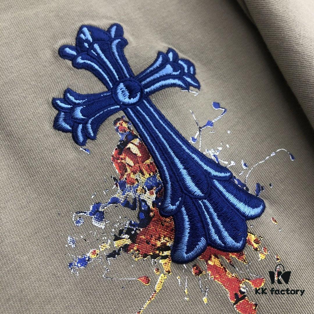 6931a3dcccd8ab3d7af981c4 Chrome Hearts 2025 New Embroidered Graffiti Print Short Sleeve T-Shirt △ Original Fabric △ High Version △ High-Quality Celebrity and Influencer Style 320g Garment Washed Embroidered Horse Hoof Cross Graffiti Craft Horse Hoof Cross Print A Super Versatile and Stylish Short Sleeve Top Complete with Three Labels Unisex Essential for Everyone