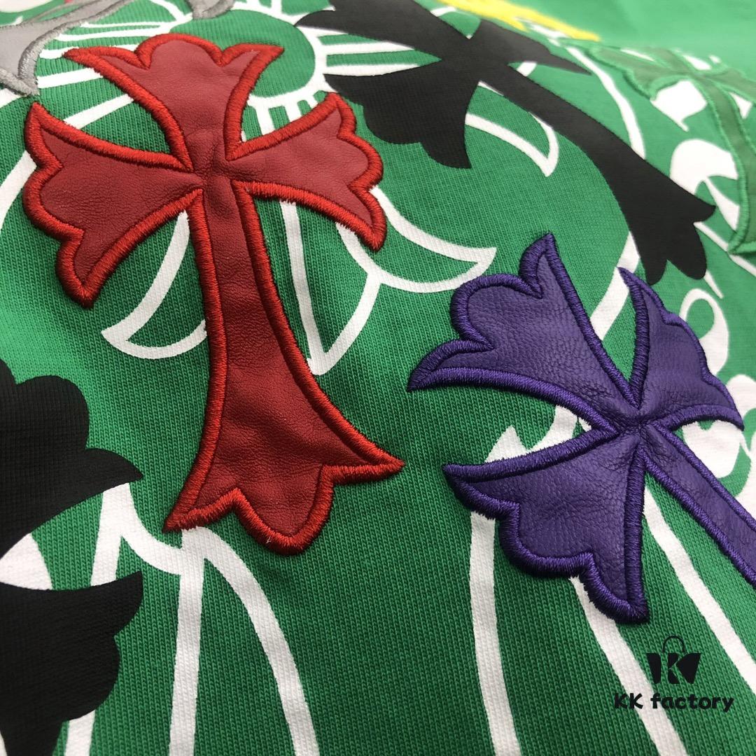 6931a3deccd8ab3d7af981e1 Chrome Hearts 2025 New Arrival Embroidered Graffiti Print Short Sleeve T-Shirt △ Original Fabric △ High Version △ Premium Quality Influencer & Celebrity Style 320g Garment Washed Embroidered Horse Hoof Cross Graffiti Design Extremely Versatile Stylish Unisex Tee Complete with Triple Tags Must-Have for Everyone