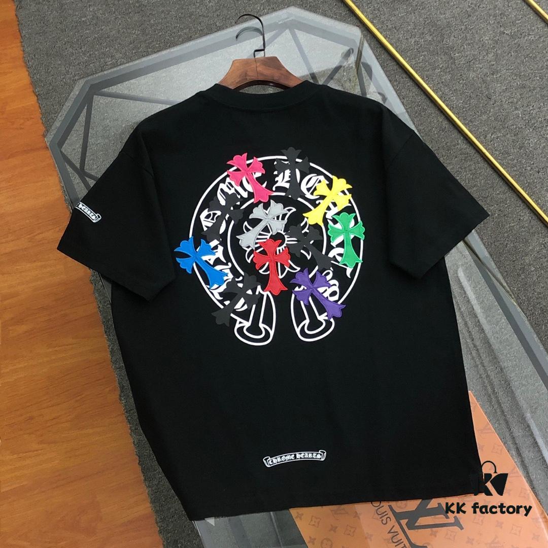 6931a3deccd8ab3d7af981e6 Chrome Hearts 2025 New Embroidered Graffiti Print Short Sleeve T-Shirt △ Original Fabric △ High Version △ Premium Quality Influencer & Celebrity Style 320g Garment Washed Embroidered Horse Hoof Cross Graffiti Design Ultra Versatile Stylish Unisex Tee Complete with Triple Tags Essential Wardrobe Staple
