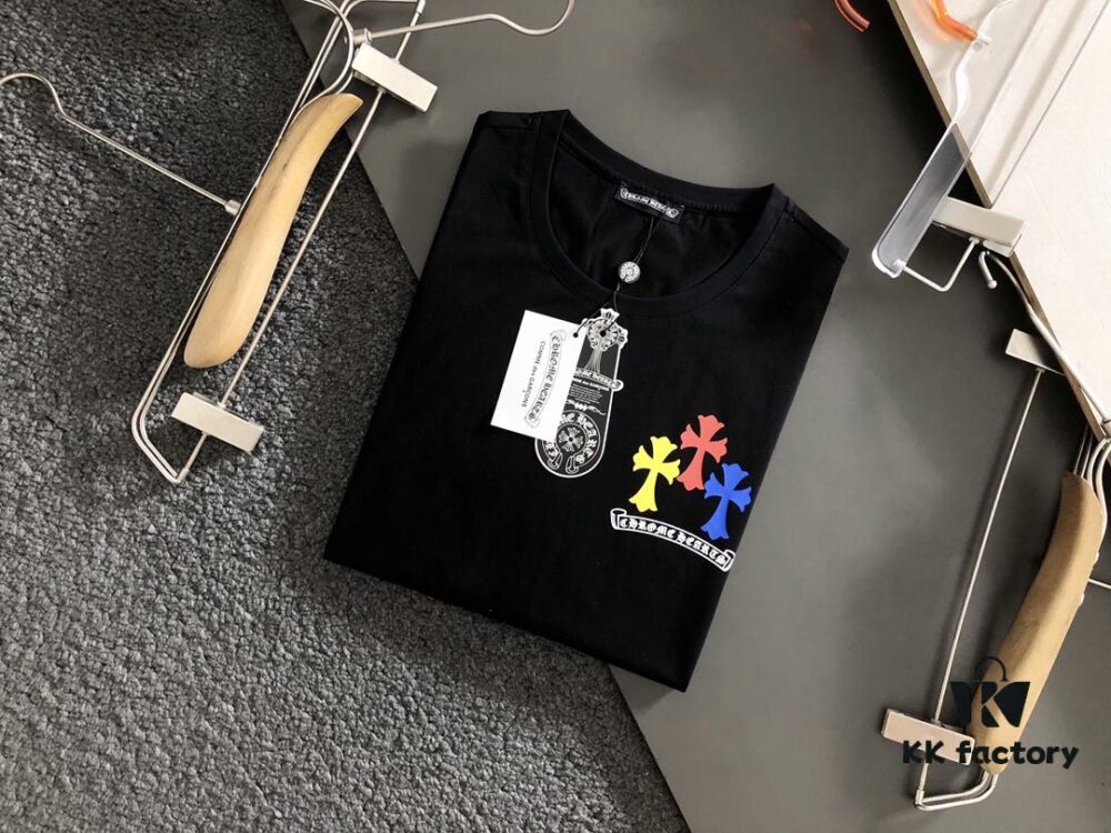 6931a3deccd8ab3d7af981ee Chrome Hearts 2025 Latest Print Short Sleeve T-Shirt, High-Quality Cabinet Original Order, Top-Grade Craftsmanship with Imported Fabric