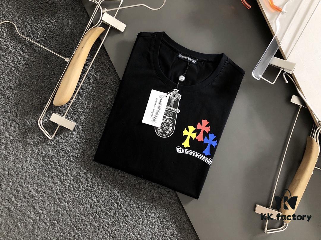 6931a3deccd8ab3d7af981ee Chrome Hearts 2025 Latest Print Short Sleeve T-Shirt, High-Quality Cabinet Original Order, Top-Grade Craftsmanship with Imported Fabric