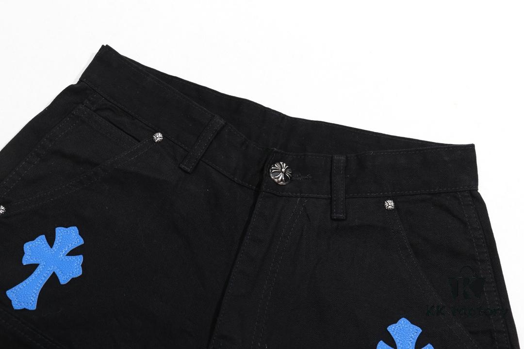 6931a3e0ccd8ab3d7af98214 Chrome Hearts|Chrome Hearts Top-tier Bull Denim F&F Exclusive 1of1 Carhartt Base Blue Patchwork Jeans