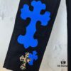Chrome Hearts | Crocodile Heart Top-Quality Bull Denim F&F Exclusive 1of1 Carhartt Base Blue Patchwork Jeans