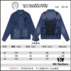 6931a3e2ccd8ab3d7af9822e Chrome Hearts Couple's Heavy Washed Denim Jacket with Leather Back Panel and Full Logo Embellishment