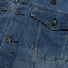 6931a3e2ccd8ab3d7af98232 Chrome Hearts Couple's Heavy Washed Denim Jacket with Leather Back Panel and Full Logo Design