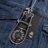 6931a3e2ccd8ab3d7af98235 Chrome Hearts Couple's Heavy Washed Denim Jacket with Leather Back Panel and Full Logo Design