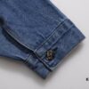 6931a3e2ccd8ab3d7af98238 Chrome Hearts Couple's Heavy Washed Denim Jacket with Leather Back Panel and Full Logo Design