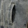 6931a3e3ccd8ab3d7af98249 Chrome Hearts Cross Embroidered Washed Denim Jacket with Sanskrit Design for Couples