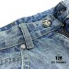 6931a3e4ccd8ab3d7af98251 Chrome Hearts Graffiti Patchwork Monster Denim Jeans with Large Silver Buckle (Top Version)