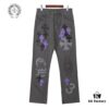 6931a3e5ccd8ab3d7af98260 Chrome Hearts Official Exclusive Graffiti Painted Purple Bull Denim Jeans