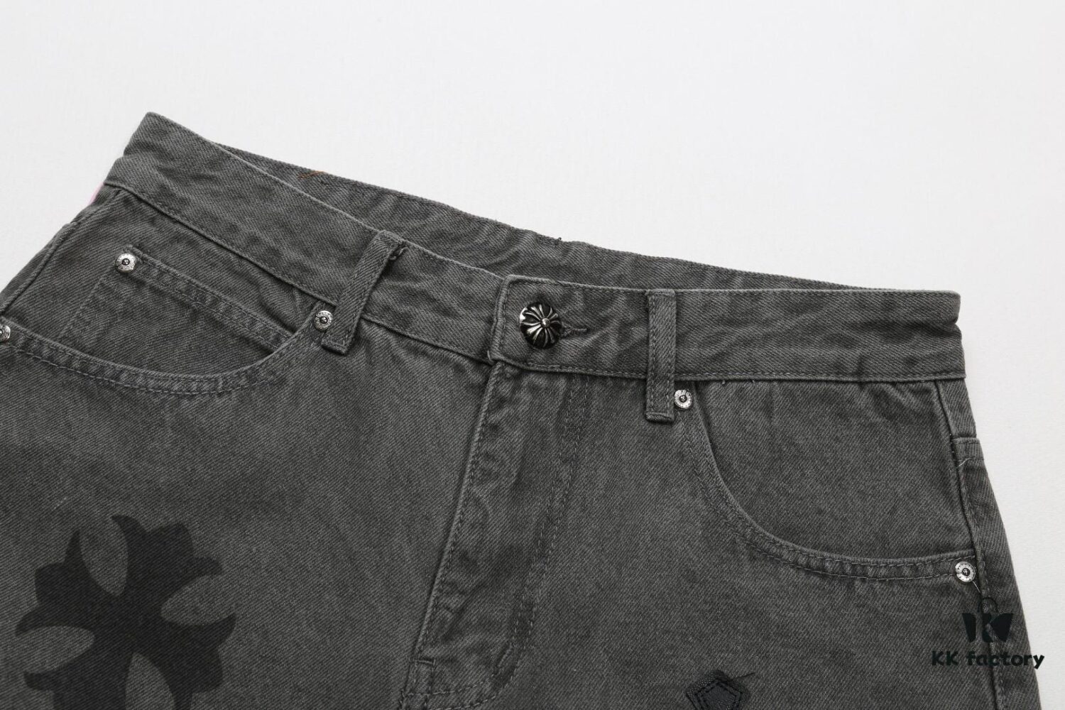 6931a3e5ccd8ab3d7af98262 Chrome Hearts Official Exclusive Graffiti Painted Purple Bull Denim Jeans