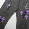 6931a3e5ccd8ab3d7af98266 Chrome Hearts Official Exclusive Graffiti Painted Purple Bull Denim Jeans