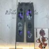 6931a3e5ccd8ab3d7af98269 Chrome Hearts Official Exclusive Graffiti Painted Purple Bull Denim Jeans