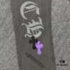6931a3e5ccd8ab3d7af9826e Chrome Hearts Official Exclusive Graffiti Painted Purple Bull Denim Jeans