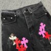 6931a3e7ccd8ab3d7af9828f Chrome Hearts & Klutch Face Skull Patchwork Denim Jeans