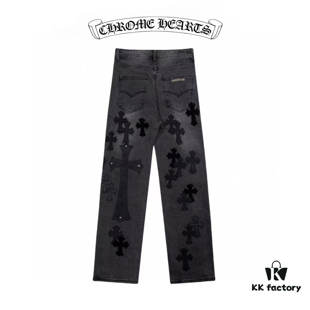 6931a3e8ccd8ab3d7af982a9 Chrome Hearts & CH Metal Cross New Style Premium Bull Denim Jeans