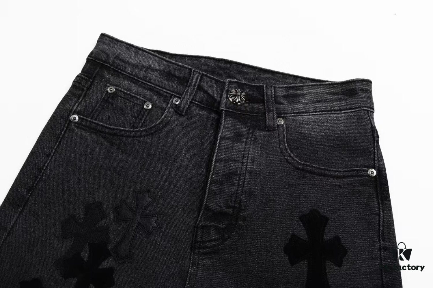 6931a3e9ccd8ab3d7af982aa Chrome Hearts & CH Metal Cross New Style Premium Bull Denim Jeans