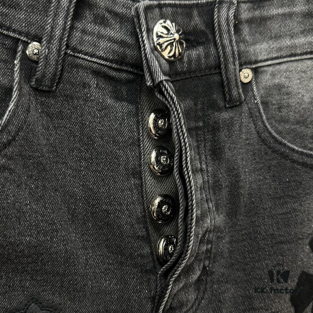 6931a3e9ccd8ab3d7af982b4 Chrome Hearts & CH Metal Cross New King Cow Denim Jeans