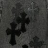 6931a3e9ccd8ab3d7af982b5 Chrome Hearts & CH Metal Cross New King Cow Denim Jeans