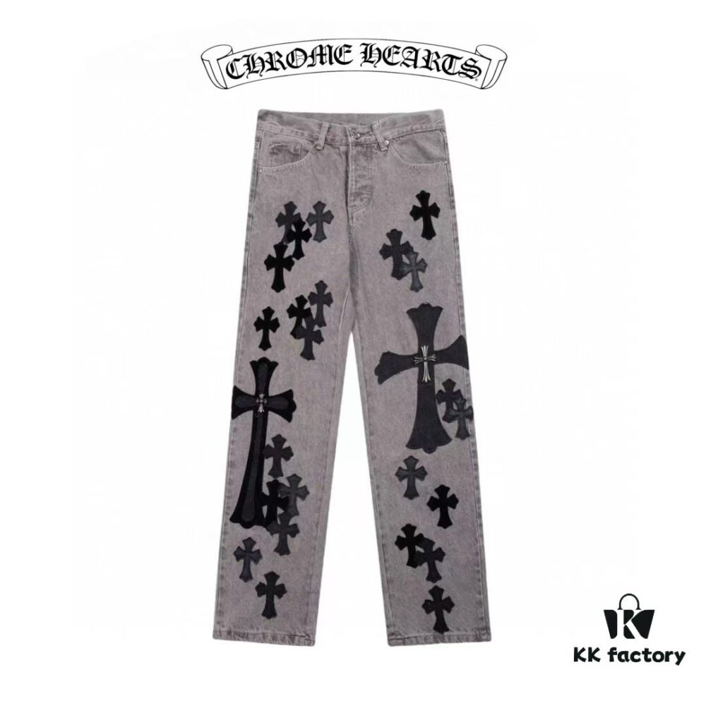6931a3e9ccd8ab3d7af982ba Chrome Hearts & CH Metal Cross New Style Premium Bull Denim Jeans
