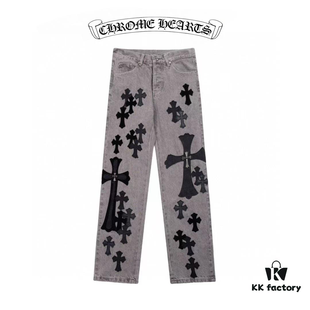 6931a3e9ccd8ab3d7af982ba Chrome Hearts & CH Metal Cross New Style Premium Bull Denim Jeans