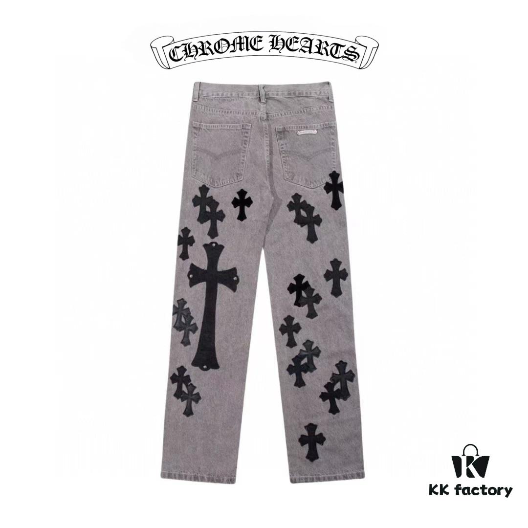 6931a3e9ccd8ab3d7af982bb Chrome Hearts & CH Metal Cross New Style Premium Bull Denim Jeans