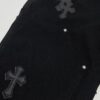 6931a3ebccd8ab3d7af982d2 Chrome Hearts CH Cross Embellished Patchwork Leather Logging Jeans