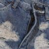 6931a3ebccd8ab3d7af982e0 Chrome Hearts & CH Blue Washed Heavily Distressed Patchwork Denim Jeans
