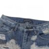 6931a3ecccd8ab3d7af982e1 Chrome Hearts & CH Blue Washed Heavily Distressed Patchwork Denim Jeans