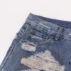 6931a3ecccd8ab3d7af982e2 Chrome Hearts & CH Blue Washed Heavily Distressed Patchwork Denim Jeans