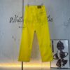 6931a3edccd8ab3d7af982f8 Chrome Hearts CH New York Limited Edition Yellow Dopamine Denim Jeans Unisex Streetwear