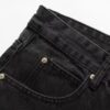 6931a3edccd8ab3d7af98302 Chrome Heart Cross-stitched Denim Jeans with Laser-cut Calfskin Cross, Distressed Silver Hardware, Straight Fit, Premium Washed Craftsmanship