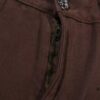 Chroe Hets CH Cross Brown Patchwork Leather White Leopard Print Applique Denim Pants KL013
