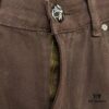 Chroe Hets CH Crocodile Leather Patch Cross White Leopard Print Denim Pants KL013