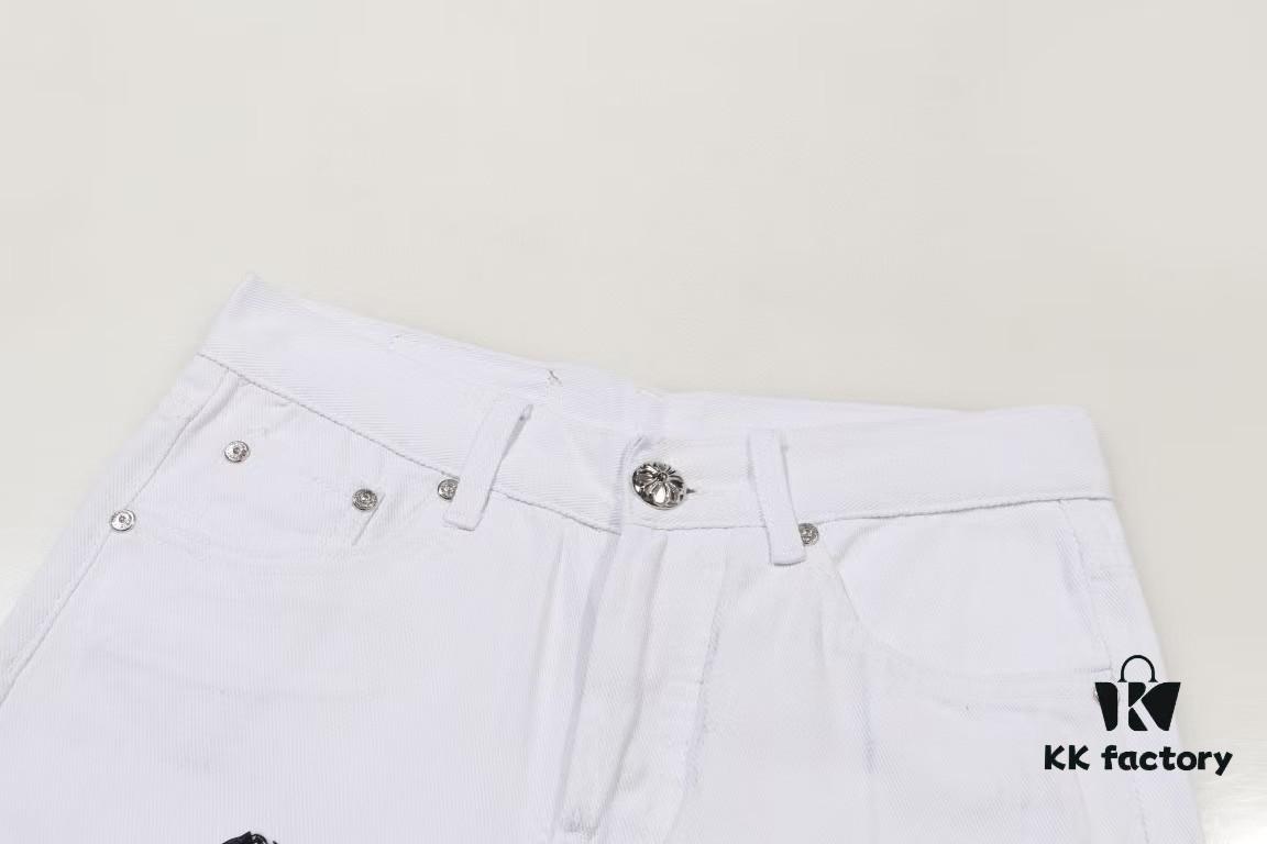 Chrome Hearts & Cult Heart 24SS London Limited Edition Green Horsehair Denim Jeans - Style #Y020
