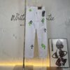 6931a3efccd8ab3d7af98329 Chrome Hearts & Croce 24SS London Limited Horse Hair Green Denim Pants - #Y020