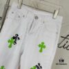 6931a3efccd8ab3d7af9832a Chrome Hearts & Croce 24SS London Limited Horse Hair Green Denim Pants - #Y020