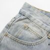 6931a3f1ccd8ab3d7af98346 Chrome Heart Cross Patch Leather Denim Jeans KL012