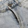 6931a3f1ccd8ab3d7af98347 Chrome Heart Cross Patch Leather Denim Jeans KL012