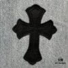 6931a3f1ccd8ab3d7af98352 Chrome Heart Cross Patch Leather Jeans KL012