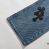 6931a3f2ccd8ab3d7af9835a Chrome Hearts CH Kl005 Heavy Washed Destroyed Denim Jeans in Black