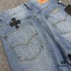 6931a3f2ccd8ab3d7af9835f Chrome Hearts CH Kl005 Heavy Washed Destroyed Premium Denim Jeans in Black