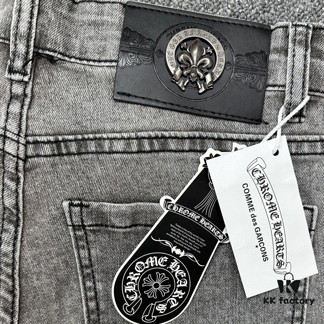 6931a3f4ccd8ab3d7af9837d Chrome Hearts | Gray High-Street Slim Fit Denim Jeans