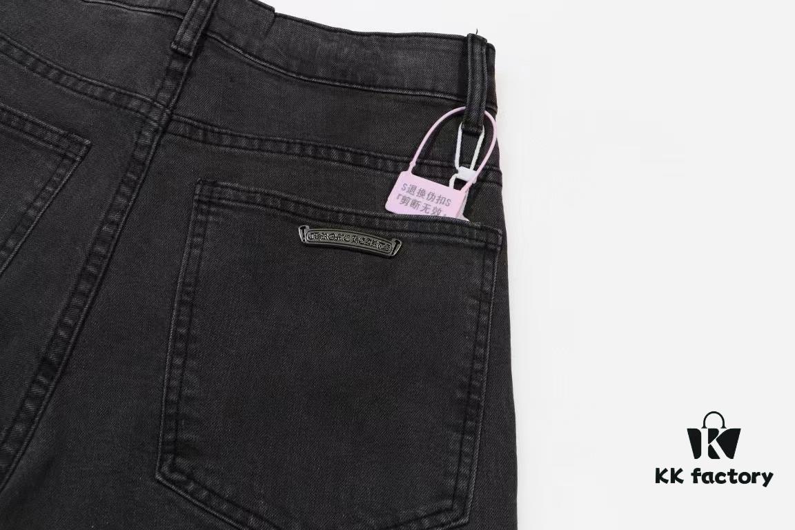 6931a3f4ccd8ab3d7af98384 Chrome Hearts|Chrome Hearts 24SS VIP Custom Black and White Patch Denim Pants