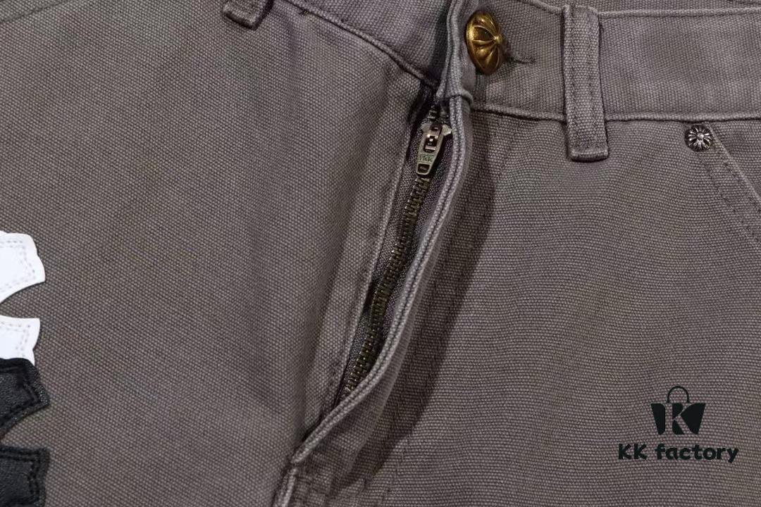 6931a3f5ccd8ab3d7af98390 Chrome Hearts Matty Boy Sex Records Patchwork Leather Cross Jeans