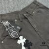 6931a3f5ccd8ab3d7af98398 Chrome Hearts Matty Boy Sex Records Patchwork Leather Cross Denim Jeans - Heavy Washed Canvas, Custom Silver Hardware, Hand-Embroidered Cross with Rare Leather Patches, High-Waist Rugged Design